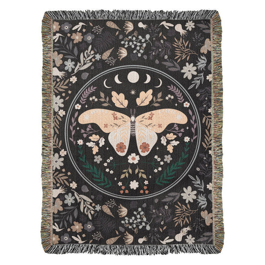 Forever Heirloom Bohemian Butterfly Woven Blanket